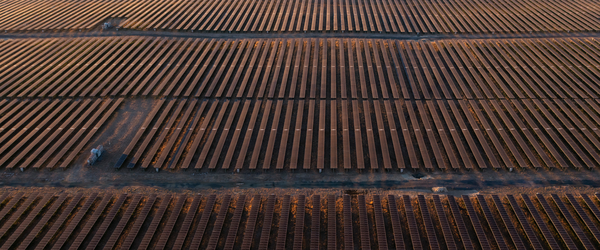 Field of solar panels